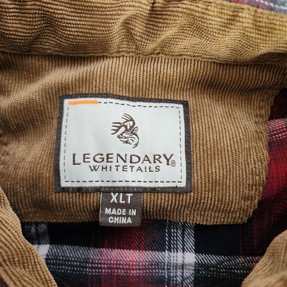 Legendary Whitetails Mens Shirt XLT Stockyard Shotgun Western Flannel Pearl Snap - Picture 9 of 11
